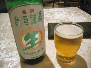 写真：台湾ビール＜生＞＠欣葉（シンイエ）