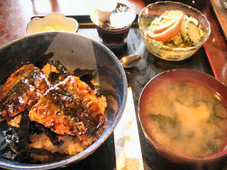 写真：秋刀魚の蒲焼定食