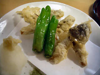 写真：松茸の天ぷら＠あうん